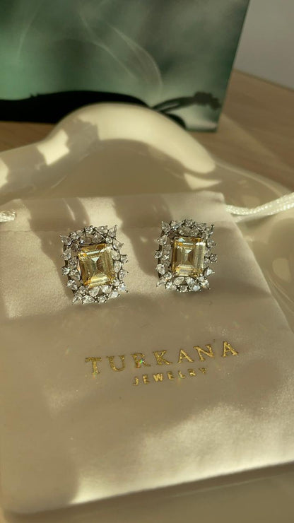 Aretes citrino